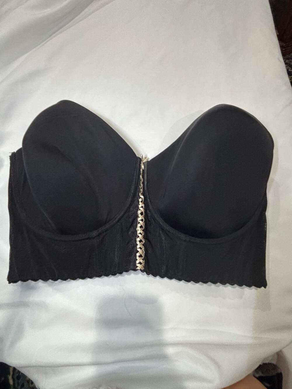 Parfait Shea Full Bust Longline Strapless Bra Black 38FF P60671